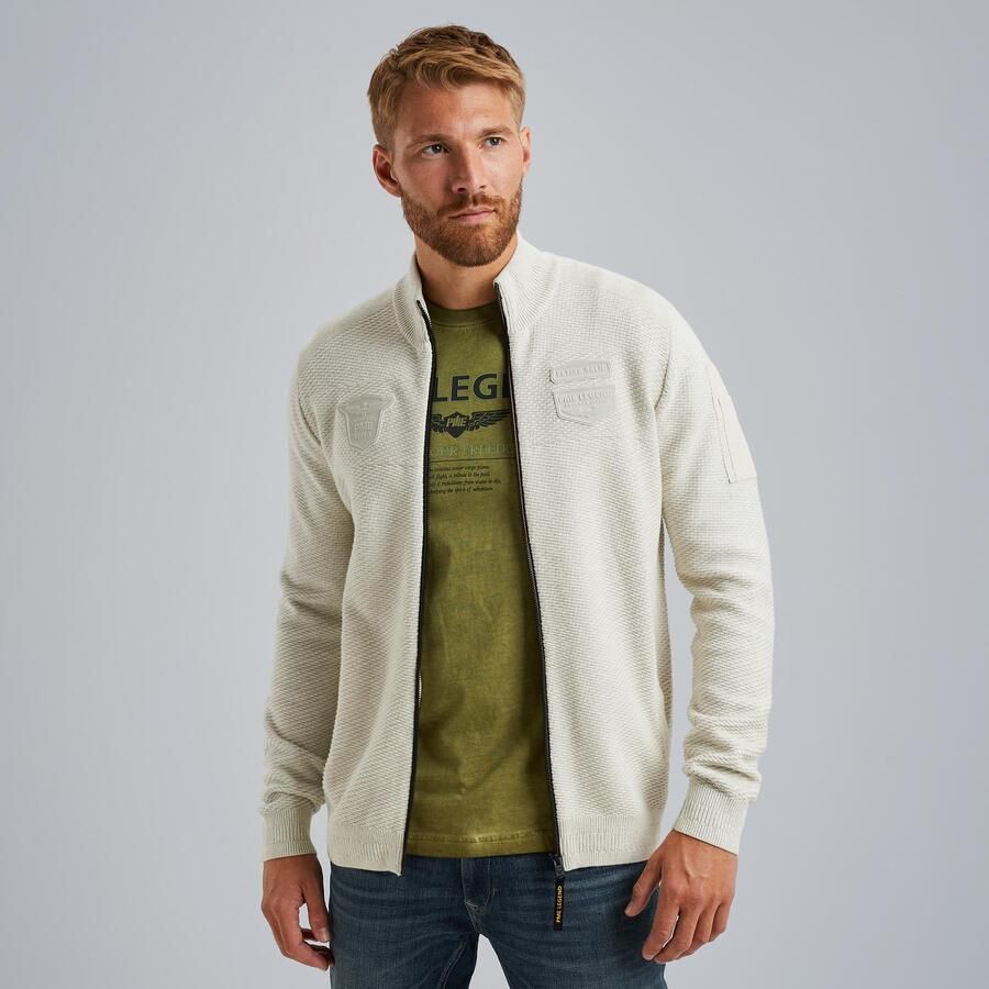PME Legend Vest Cargo Knitted Ecru