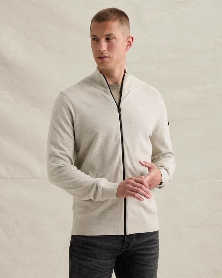 PME LEGEND Vest van 100% katoen met ritssluiting