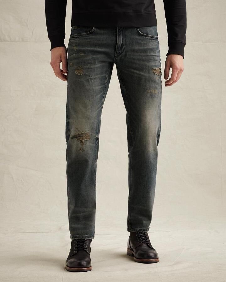 PME LEGEND Wingload relaxed fit jeans met destroy- en repair details