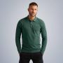 PME LEGEND Heren Polo's & T-shirts Long Sleeve Polo Pique Garment Dye Groen - Thumbnail 3