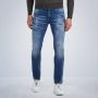 PME Legend Tailwheel slim fit jeans met repair marks - Thumbnail 1