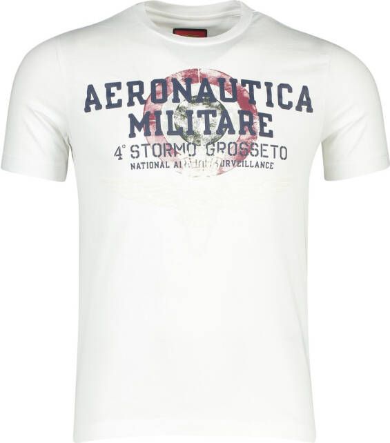 Aeronautica militare T-shirt opdruk wit