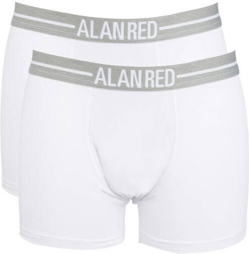 Alan Red boxershorts 2-pack Wit