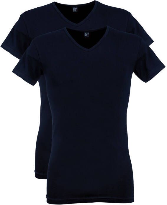 Alan Red T-shirt Korte Mouw Oklahoma T-Shirt Stretch Navy (2-Pack) - Foto 4