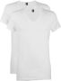 Alan Red Dean V-Hals T-Shirt Wit (2Pack) - Thumbnail 2