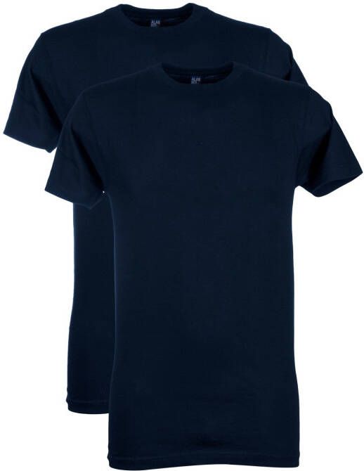 Alan Red Virgina t-shirt donkerblauw effen katoen - Foto 3