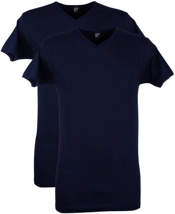 Alan Red t-shirt Vermont donkerblauw effen katoen - Foto 2