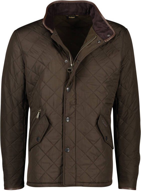 Barbour Regular fit gewatteerd jack met klepzakken model 'POWELL'