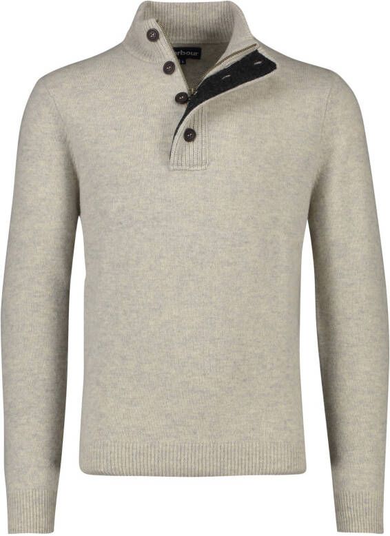 Barbour Grijze trui met opstaande kraag Beige Heren - Foto 7