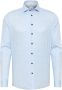Blue Industry casual overhemd slim fit lichtblauw semi-wide spread boord - Thumbnail 1