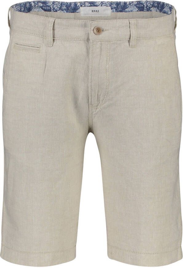 BRAX Korte chino van linnen model 'Bari'