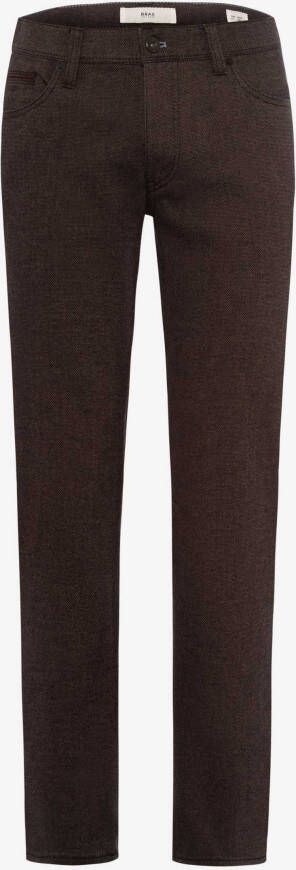 BRAX pantalon zwart effen katoen