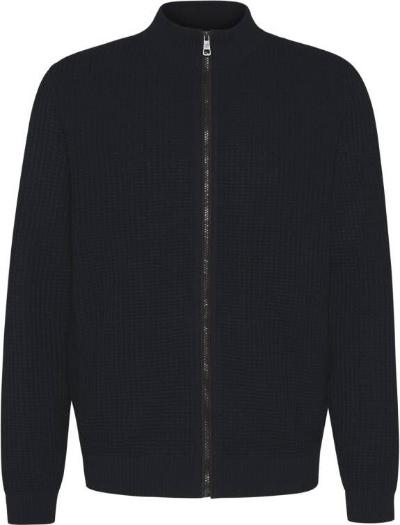 Bugatti Vest opstaande kraag donkerblauw