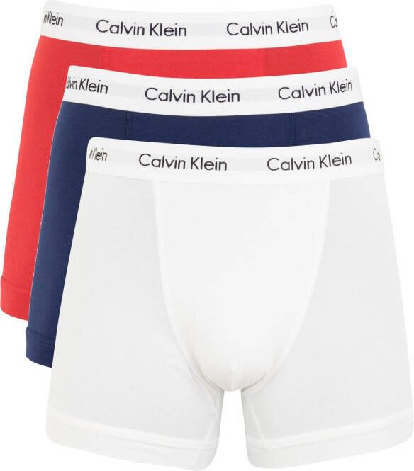 Calvin Klein boxershort rood effen katoen