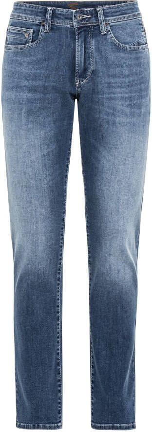 Camel active Moderne Slim Fit Jeans van Biologisch Katoenmix Blauw Heren
