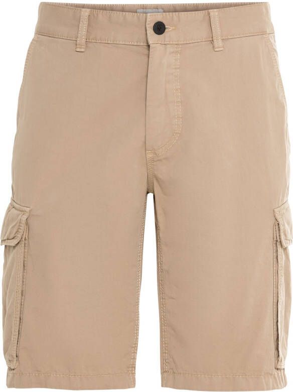 Camel active Regular fit cargobermuda van katoen