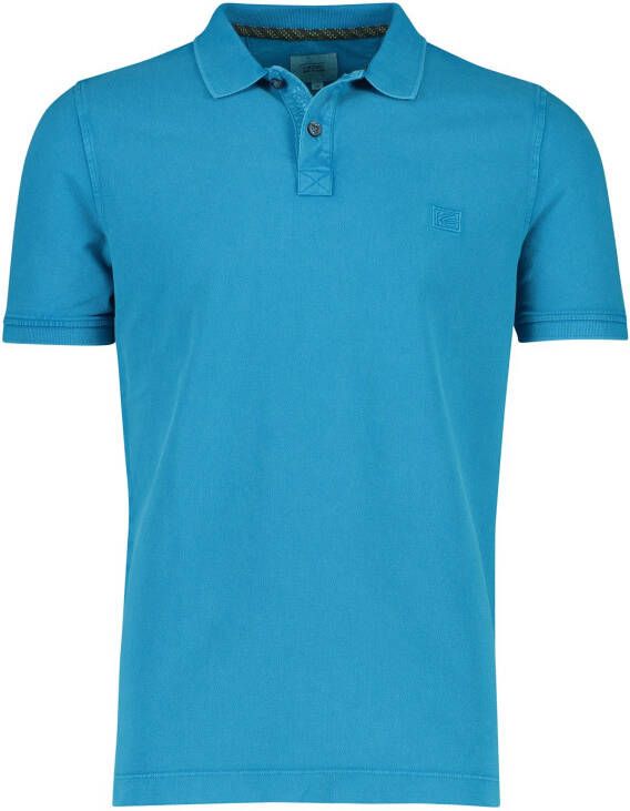 Camel active polo Raw Dyed blauw