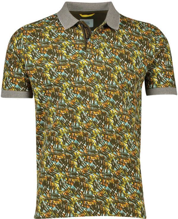 Camel active polo Regular Fit bruin met print