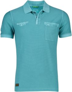Camel active poloshirt strepen turquoise