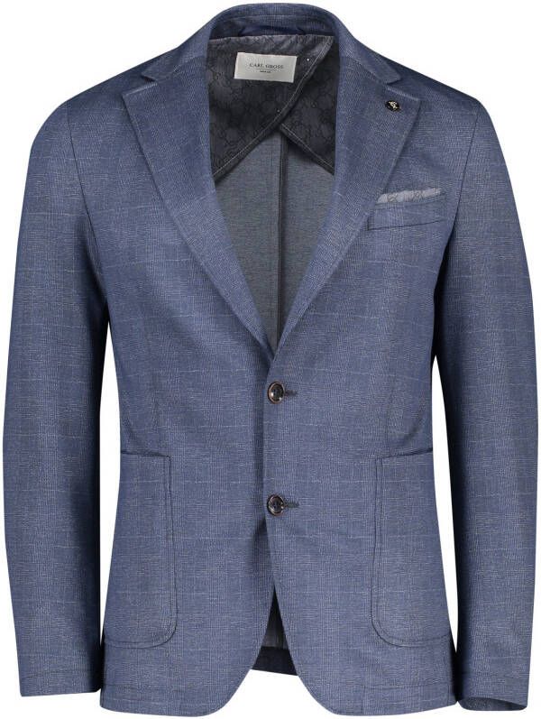 Carl gross colbert blauw effen normale fit