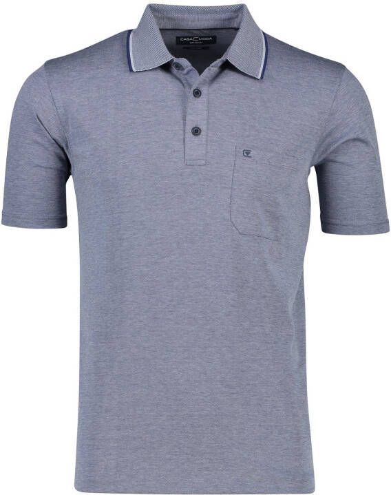 Casa Moda T-shirt Polo Navy Melange