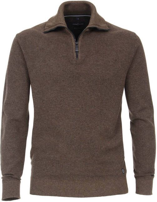 Casa Moda trui bruin rits