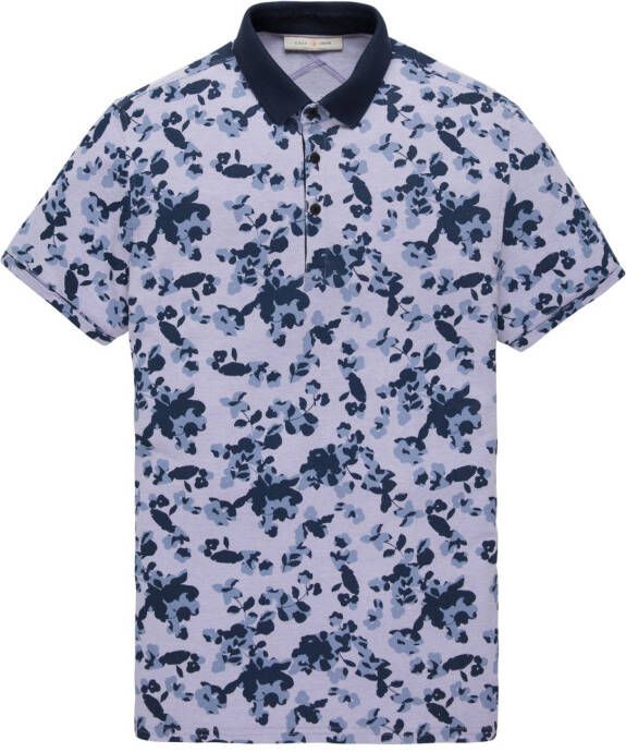 Cast Iron Polo bloemenprint paars