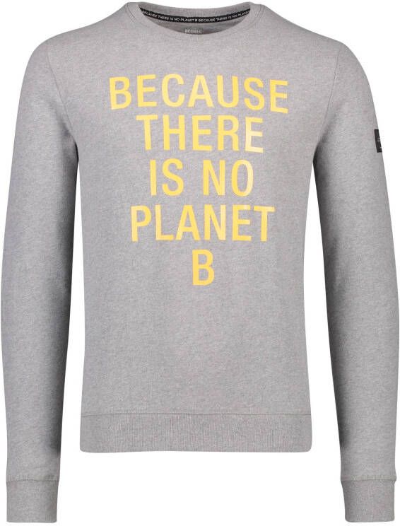 Ecoalf sweater 'San Diego Because' grijs gemeleerd