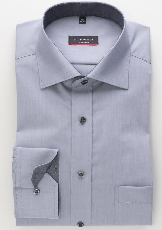 Eterna Overhemd met lange mouwen MODERN FIT NON IRON (strijkvrij)