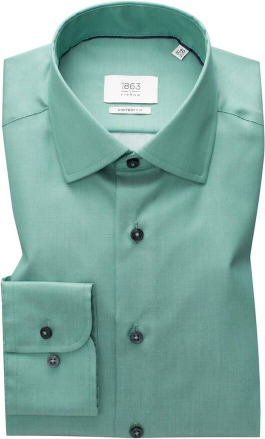 Eterna Groen Business Overhemd Comfort Fit Green Heren