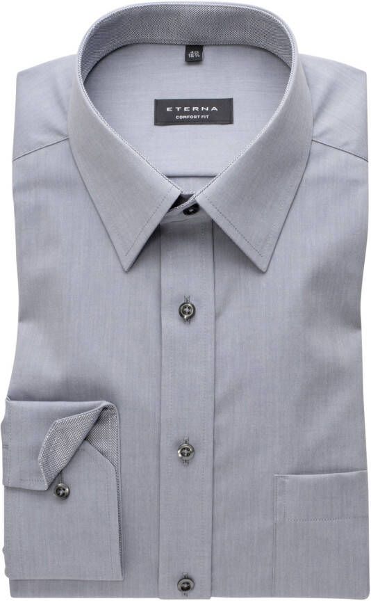 Eterna Overhemd met lange mouwen Comfort fit NON IRON (strijkvrij)