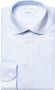 Eton 100% katoenen business overhemd slim fit lichtblauw met streep - Thumbnail 4