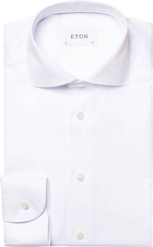 Eton business overhemd slim fit wit effen katoen