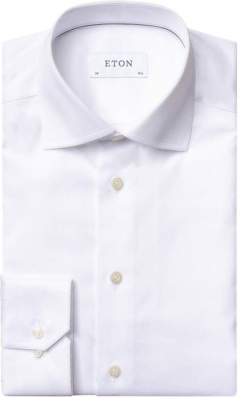 Eton business overhemd super slim fit wit effen katoen