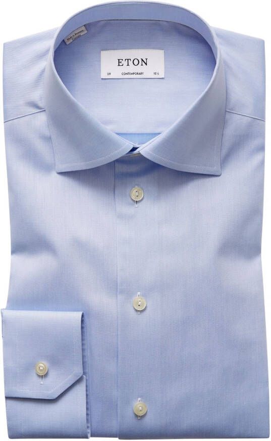 Eton Lichtblauw shirt Contemporary Fit