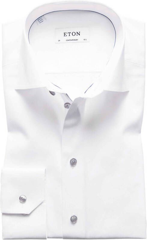 Eton Witte Business Overhemd Jurk Overhemd White Heren