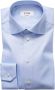 Eton Lichtblauw Textured Twill Slim Fit Overhemd Blue Heren - Thumbnail 1