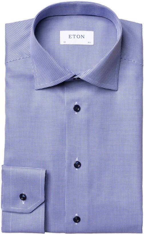 Eton shirt Contemporary Fit blauw print