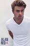 Alan Red t-shirt Vermont donkerblauw effen katoen - Thumbnail 3