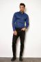 Desoto Donkerblauw business overhemd slim fit effen katoen - Thumbnail 4
