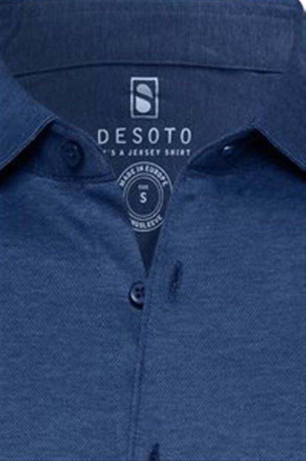 Desoto Kent overhemd blauw