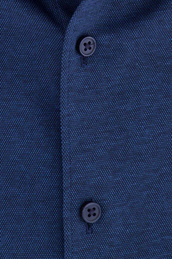 Desoto Korte mouwen overhemd gemeleerd blauw