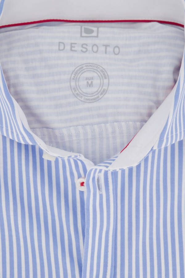 Desoto overhemd strepen blauw wit