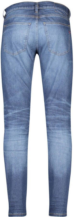 Diesel stoere jeans blauw effen katoen