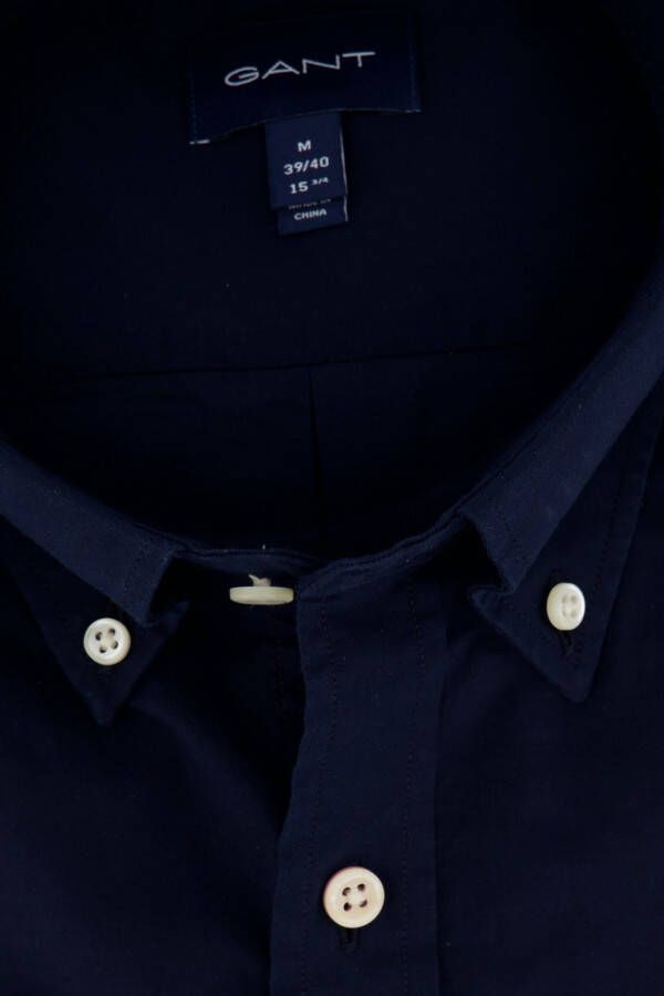 Gant Overhemd marineblauw Regular Fit