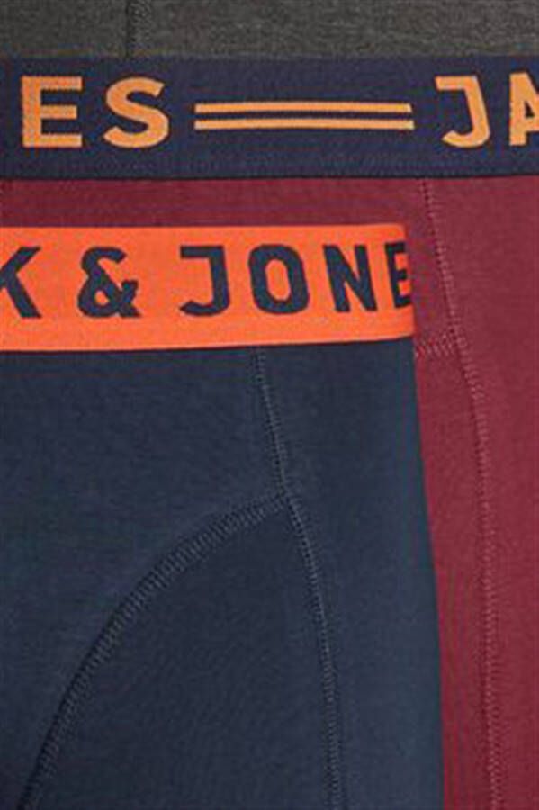 jack & jones 3-pack boxershorts Plus Size navy bordeaux