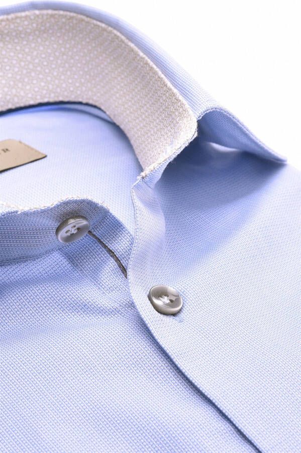 John Miller business overhemd Tailored Fit lichtblauw effen katoen