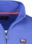 New Zealand sweater opstaande kraag blauw gestreept met logo - Thumbnail 4