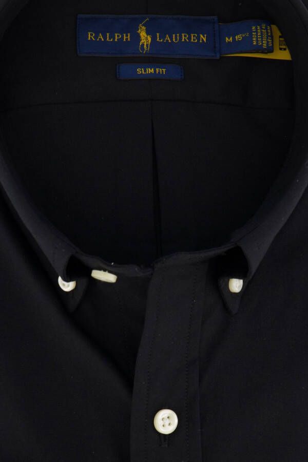 Polo Ralph Lauren Slim Fit Ralph Lauren overhemd zwart