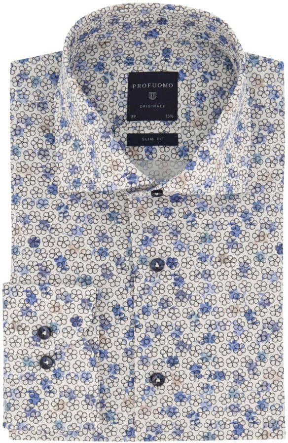 Profuomo Blauw Business Overhemd Jurk Slim Fit Multicolor Heren - Foto 2
